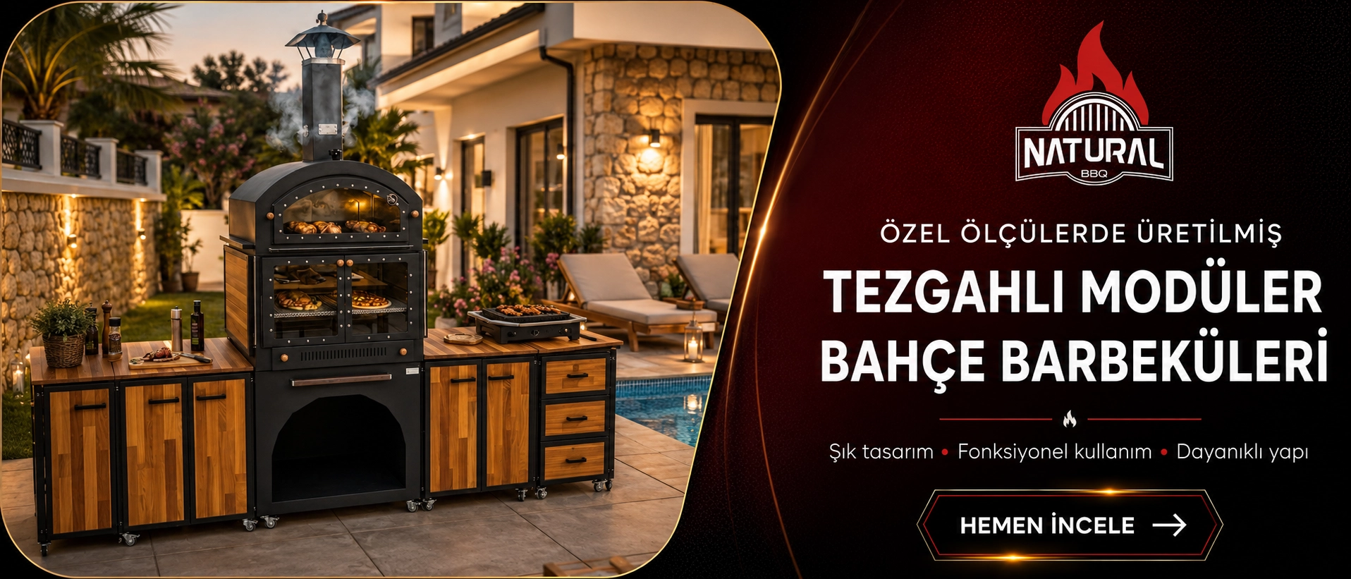 Bolu Kuzine Şömine Mangal