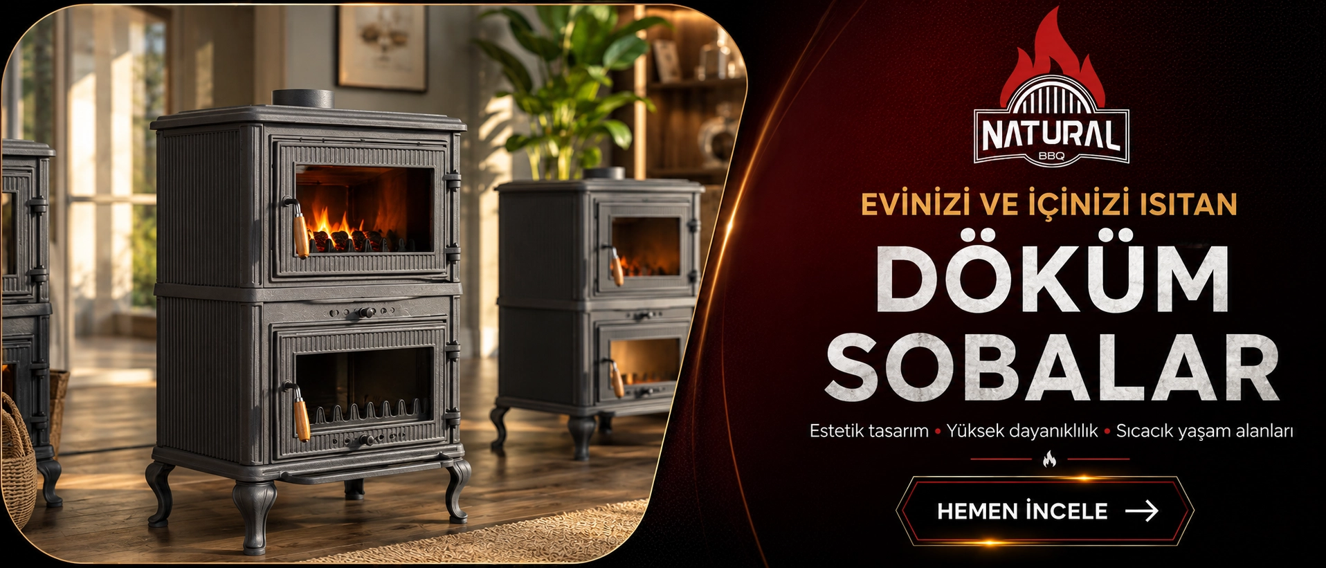 Bolu Kuzine Şömine Mangal
